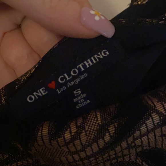 Gorgeous navy and metallic dress! Size S - Picture 4 of 4